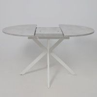 Стол VEGA раздвижной D100(135)*75 цемент/белый купить в Минске