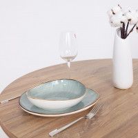 Стол VEGA раздвижной, D100(135)*75, Дуб Канзас Коричневый/Белый купить в Минске