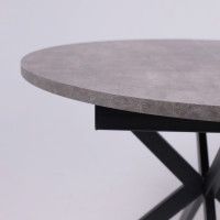 Стол VEGA (Вега) раздвижной D100(135)*75 камень темный/черный купить в Минске