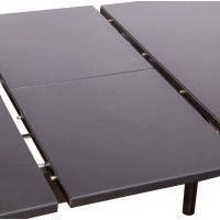 Стол LISTVIG ВИНЕР GR раздвижной со стеклом, 120(152)*70 черный купить в Минске