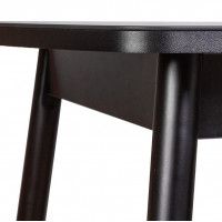 Стол LISTVIG ВИНЕР GR раздвижной со стеклом, 120(152)*70 черный купить в Минске