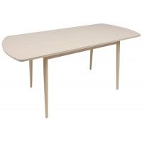 Стол LISTVIG ВИНЕР GR раздвижной со стеклом, 120(152)*70 кремовый купить в Минске