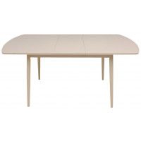 Стол LISTVIG ВИНЕР GR раздвижной со стеклом, 120(152)*70 кремовый купить в Минске