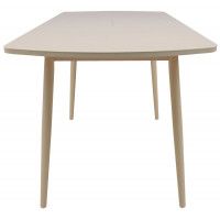 Стол LISTVIG ВИНЕР GR раздвижной со стеклом, 120(152)*70 кремовый купить в Минске