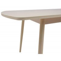 Стол LISTVIG ВИНЕР GR раздвижной со стеклом, 120(152)*70 кремовый купить в Минске