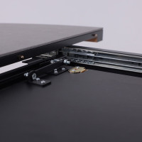 Стол Askar Round SLIDE-116 BAYONA GREY PREMIUM CER/Черный в Минске