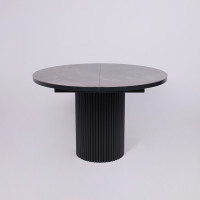 Стол Askar Round SLIDE-116 BAYONA GREY PREMIUM CER/Черный в Минске