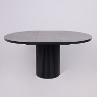 Стол Askar Round SLIDE-116 BAYONA GREY PREMIUM CER/Черный в Минске