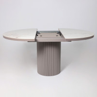 Стол Askar Round SLIDE-116 BRECHA GLOSS PREMIUM CER/капучино в Минске