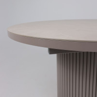 Стол Askar Round SLIDE-116 BAYONA IVORY PREMIUM CER/Капучино в Минске