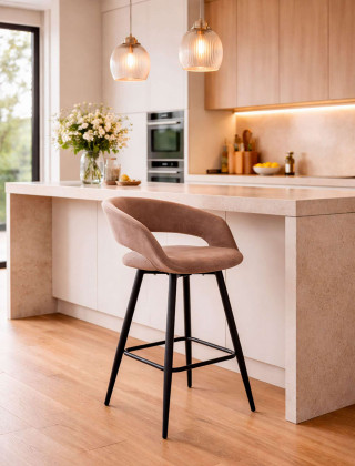 Стул барный BARNY-R 700 b05 latte lux/черный купить в Минске