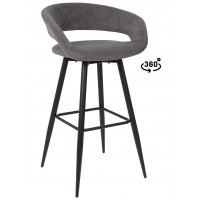 Стул барный BARNY-R 900 b28 antracite lux/черный