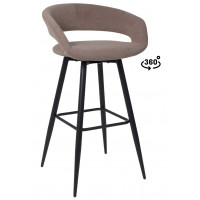 Стул барный BARNY-R 900 b05 latte lux/черный Стул барный BARNY-R 900 b05 latte lux/черный