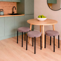 Табурет BOB (Боб) b05 latte lux/черный купить в Минске