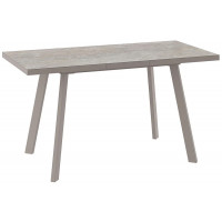 Стол раздвижной BORG-110 110(142)*70 бежевый камень-HPL/капучино в Минске