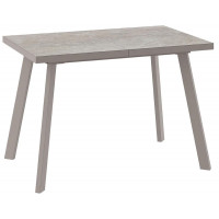 Стол раздвижной BORG-110 110(142)*70 бежевый камень-HPL/капучино