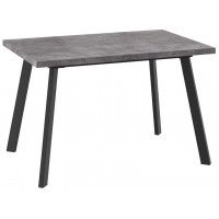 Стол раздвижной BORG-120 120(160)*80 дымчатая керамика/черный Стол раздвижной BORG-120 120(160)*80 дымчатая керамика/черный