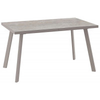 Стол раздвижной BORG-140 140(180)*85 бежевый камень-HPL/капучино