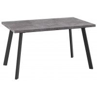 Стол раздвижной BORG-140 140(180)*85 дымчатая керамика/черный