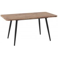 Стол раздвижной BORG RADIAL-120 120(160)*80 дуб веллингтон/черный в Минске