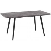 Стол раздвижной BORG RADIAL-120 120(160)*80 дымчатая керамика/черный в Минске