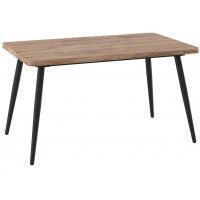 Стол раздвижной BORG RADIAL-140 140(180)*85 дуб веллингтон/черный