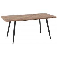 Стол раздвижной BORG RADIAL-140 140(180)*85 дуб веллингтон/черный в Минске