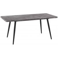 Стол раздвижной BORG RADIAL-140 140(180)*85 дымчатая керамика/черный в Минске