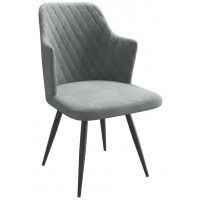 Стул поворотный Freddy-R1 360 k10 антрацит замша lux/черный