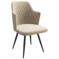 Стул поворотный Freddy-R1 360 k02 латте замша lux/черный