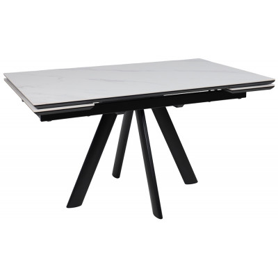 Стол раздвижной JACK-140 140(30+30)*85 CALAKATTA ST CER/черный Стол раздвижной JACK-140 140(30+30)*85 CALAKATTA ST CER/черный