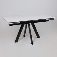 Стол раздвижной JACK-140 140(30+30)*85 CALAKATTA ST CER/черный в Минске