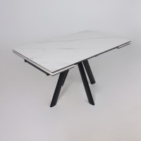 Стол раздвижной JACK-140 140(30+30)*85 CALAKATTA ST CER/черный в Минске