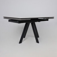 Стол раздвижной JACK-140 140(30+30)*85 CALAKATTA ST CER/черный в Минске