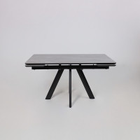 Стол раздвижной JACK-140 140(30+30)*85 STONE GREY ST CER/черный в Минске