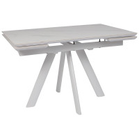 Стол раздвижной JACK-120 120(30+30)*80 CALAKATTA ST CER/белый Стол раздвижной JACK-120 120(30+30)*80 CALAKATTA ST CER/белый