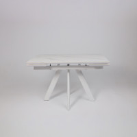 Стол раздвижной JACK-120 120(30+30)*80 CALAKATTA ST CER/белый в Минске Стол раздвижной JACK-120 120(30+30)*80 CALAKATTA ST CER/белый в Минске