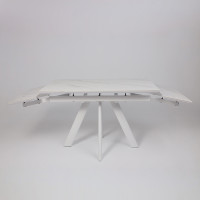 Стол раздвижной JACK-120 120(30+30)*80 CALAKATTA ST CER/белый в Минске Стол раздвижной JACK-120 120(30+30)*80 CALAKATTA ST CER/белый в Минске