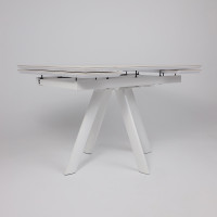 Стол раздвижной JACK-120 120(30+30)*80 CALAKATTA ST CER/белый в Минске Стол раздвижной JACK-120 120(30+30)*80 CALAKATTA ST CER/белый в Минске