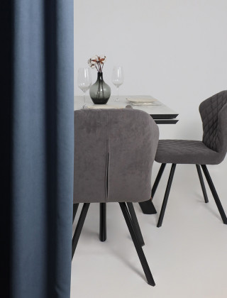 Стол раздвижной JACK-120 120(30+30)*80 мрамор светлый - compact cer/черный в Минске