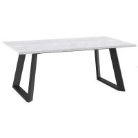 Стол раздвижной LEON LUX RADIAL-160 160(205)*90 серый сланец/черный