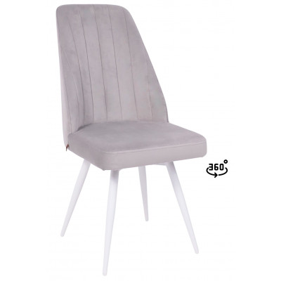 Стул поворотный Leonard M-R1 360 d08 platinum lux/белый купить в Минске