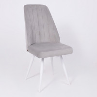 Стул поворотный Leonard M-R1 360 d08 platinum lux/белый купить в Минске Стул поворотный Leonard M-R1 360 d08 platinum lux/белый купить в Минске