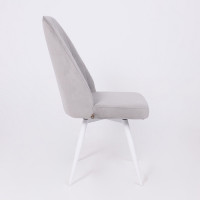 Стул поворотный Leonard M-R1 360 d08 platinum lux/белый купить в Минске Стул поворотный Leonard M-R1 360 d08 platinum lux/белый купить в Минске