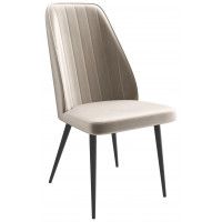 Стул Leonard M d07 pearl grey lux/черный