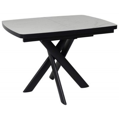 Стол раздвижной LEONEL-110 110(145)*85 кварцит-HPL/черный в Минске