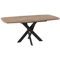 Стол раздвижной LEONEL-130 130(165)*85 дуб веллингтон/черный в Минске Стол раздвижной LEONEL-130 130(165)*85 дуб веллингтон/черный в Минске