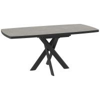 Стол раздвижной LEONEL-130 130(165)*85 INDIGO GREY ST CER/черный в Минске Стол раздвижной LEONEL-130 130(165)*85 INDIGO GREY ST CER/черный в Минске