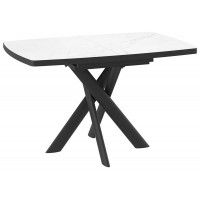 Стол раздвижной LEONEL-130 130(165)*85 кварцит-HPL/черный