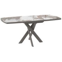 Стол раздвижной LEONEL-130 130(165)*85 PANDORA GLOSS ST CER/капучино в Минске Стол раздвижной LEONEL-130 130(165)*85 PANDORA GLOSS ST CER/капучино в Минске